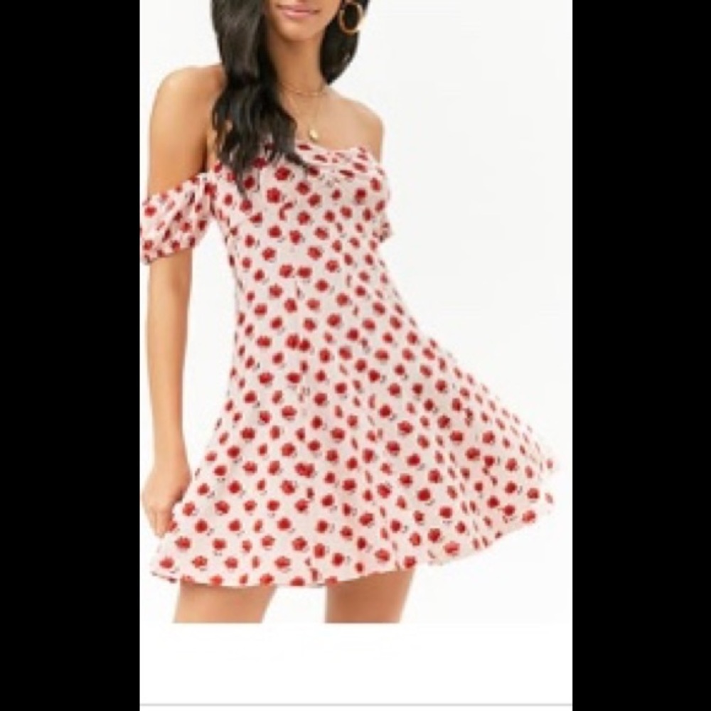 Pink floral dress